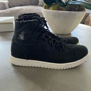 Nike Air Jordan 1 Retro Deconstructed Black Men Size 14